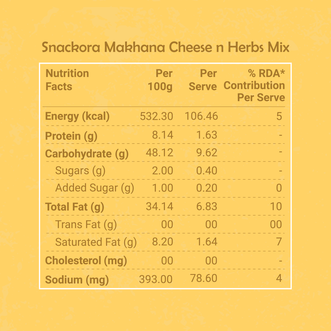 CHEESE & HERBS MAKHANA 70g
