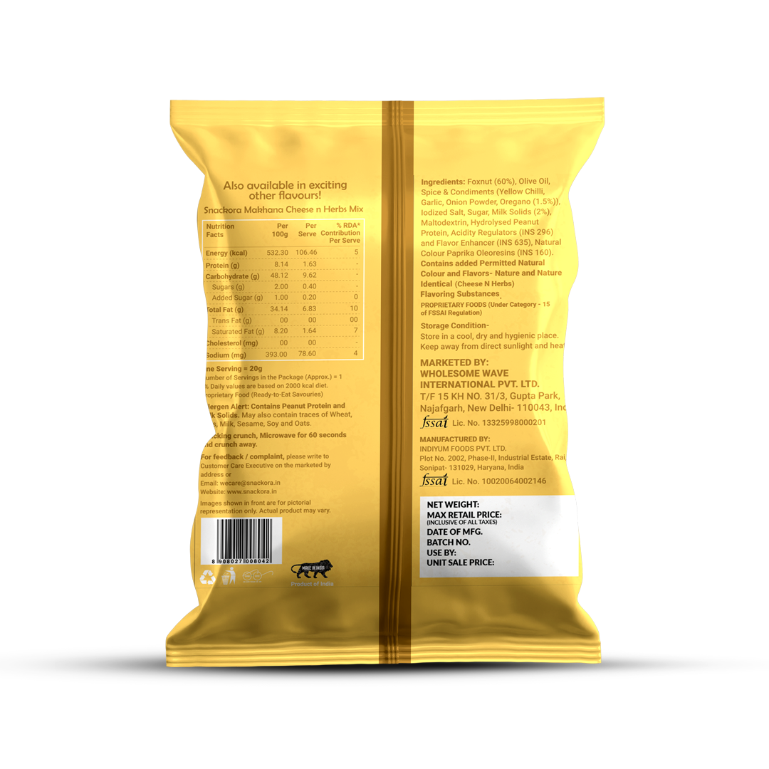 CHEESE & HERBS MAKHANA 20g