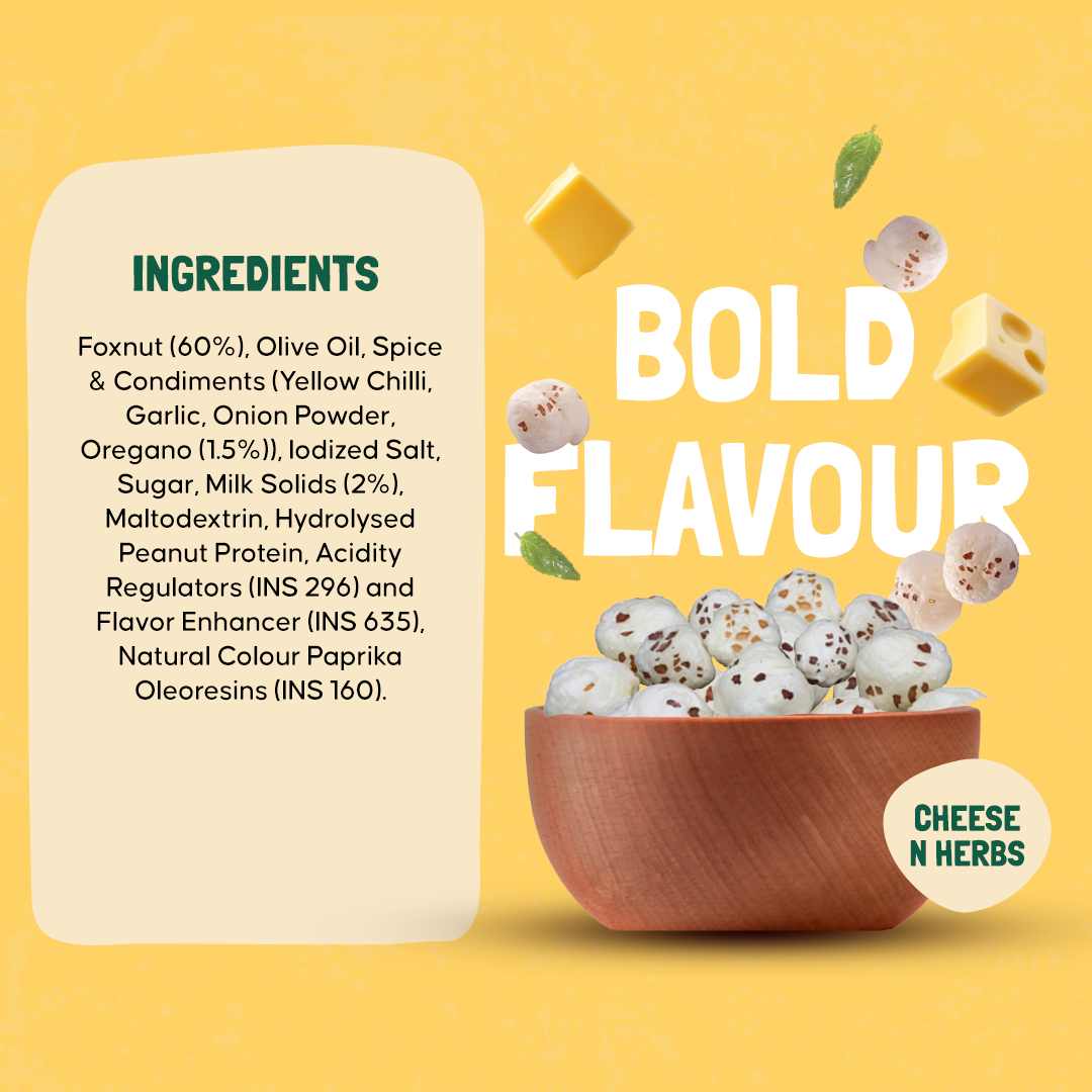 CHEESE & HERBS MAKHANA 70g