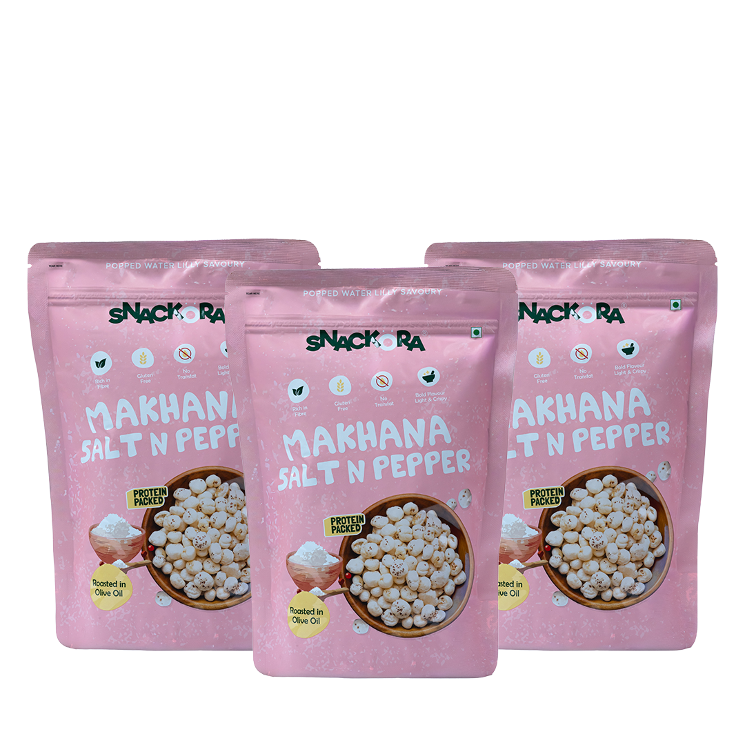 SALT & PEPPER MAKHANA- Pack Of 3 (70g)