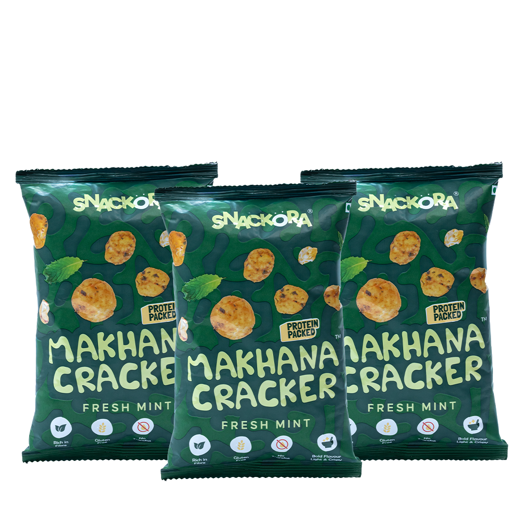 FRESH MINT MAKHANA CRACKERS- PACK OF 3