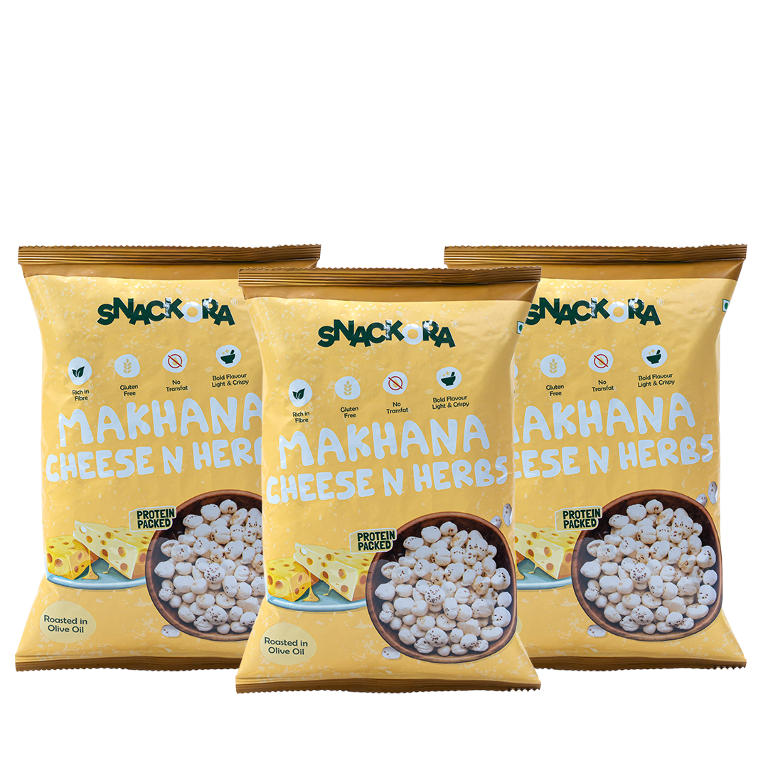 CHEESE & HERBS MAKHANA- Pack Of 3 (20g)