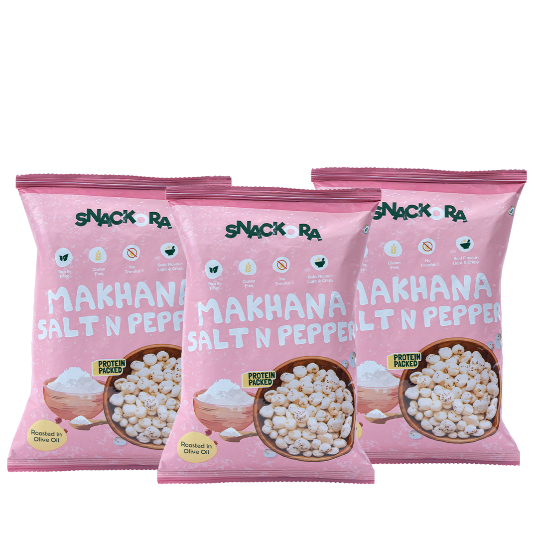 SALT & PEPPER MAKHANA- Pack Of 3 (20g)