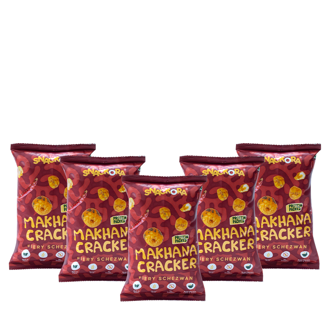 SCHEZWAN MAKHANA CRACKER- PACK OF 5