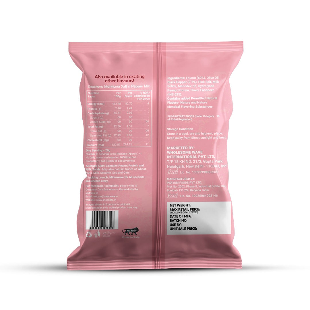SALT & PEPPER MAKHANA 20g